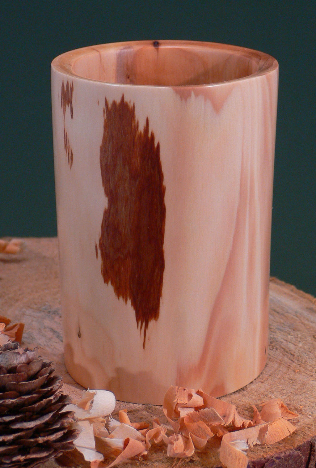 Wood art by Chris Rymer of Inside Out Wood Art made from - Yew