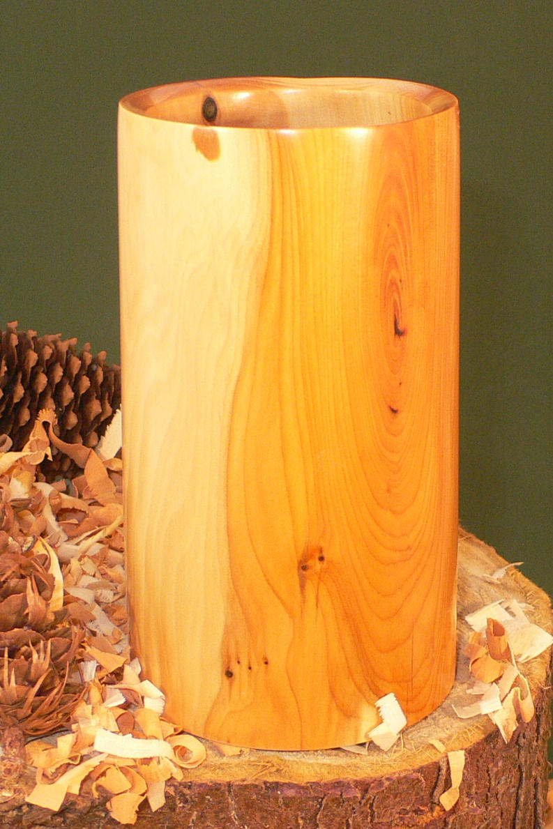 Wood art by Chris Rymer of Inside Out Wood Art made from - Yew