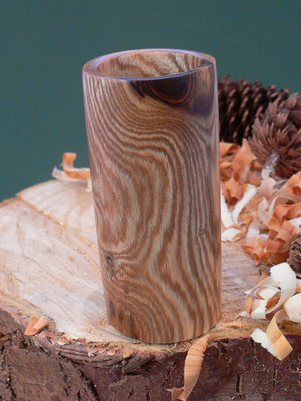 Wood art by Chris Rymer of Inside Out Wood Art made from - Laburnum