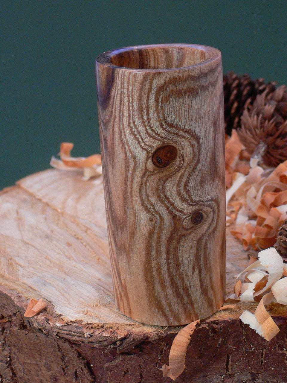 Wood art by Chris Rymer of Inside Out Wood Art made from - Laburnum