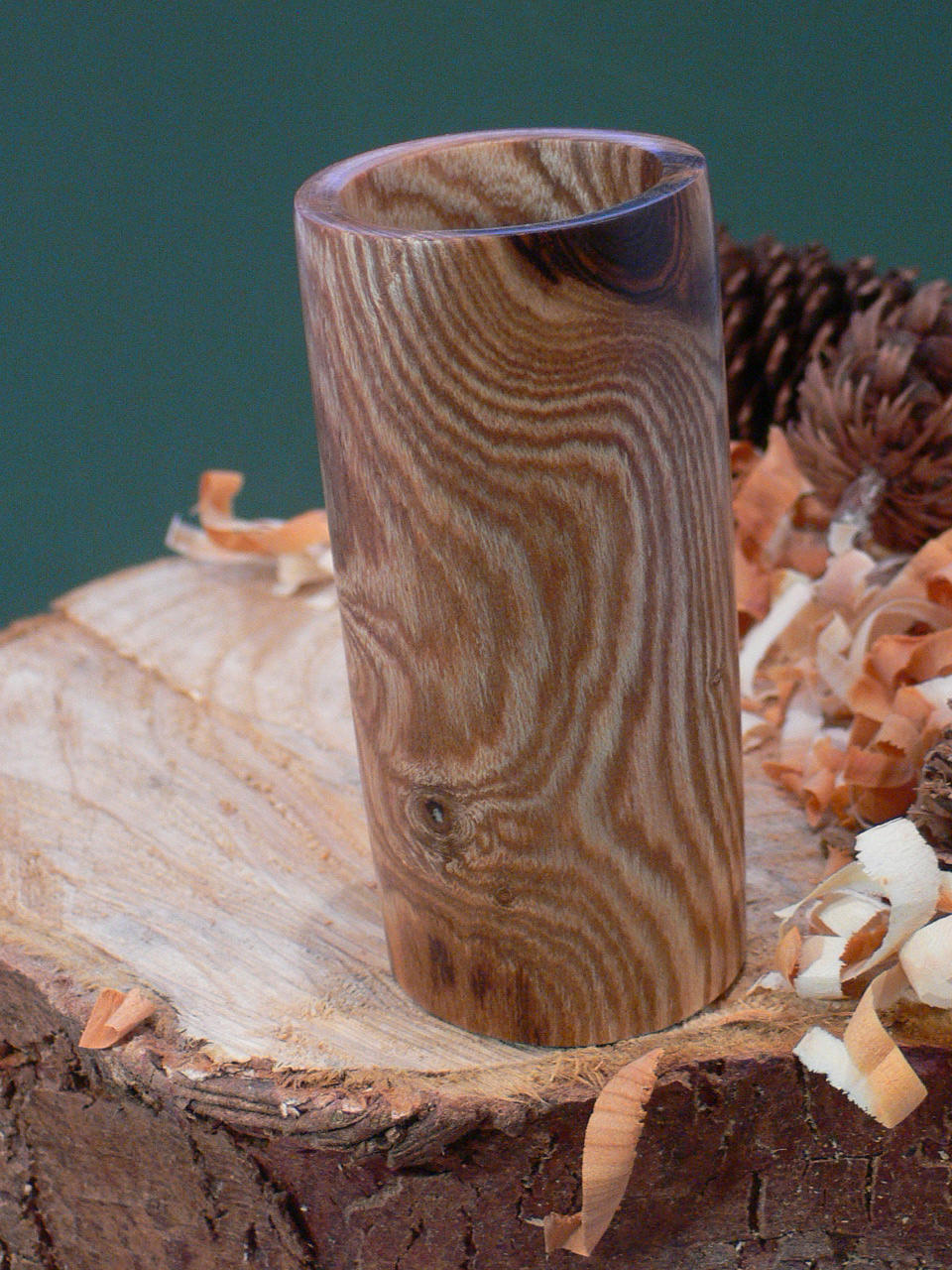 Wood art by Chris Rymer of Inside Out Wood Art made from - Laburnum