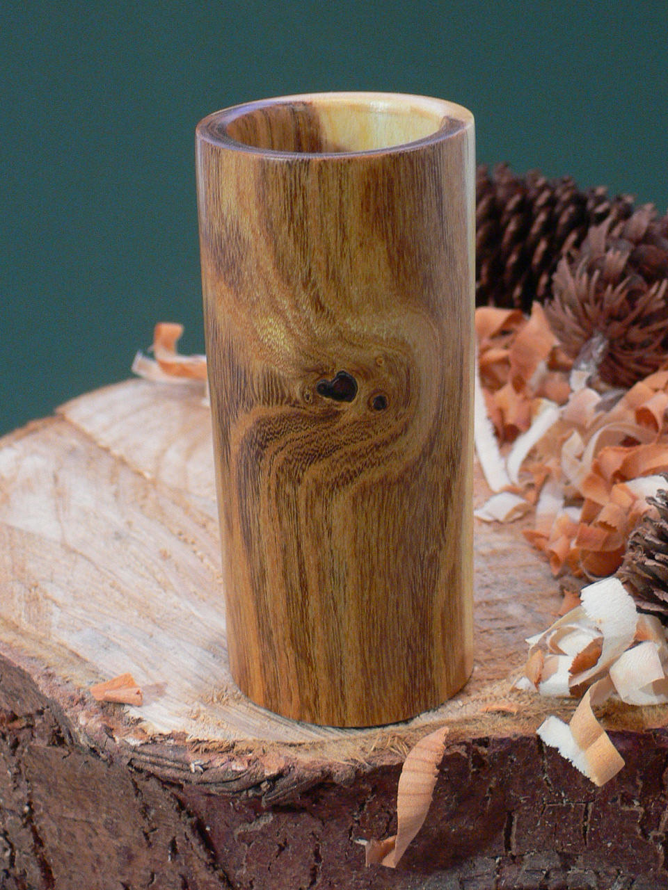 Wood art by Chris Rymer of Inside Out Wood Art made from - Laburnum