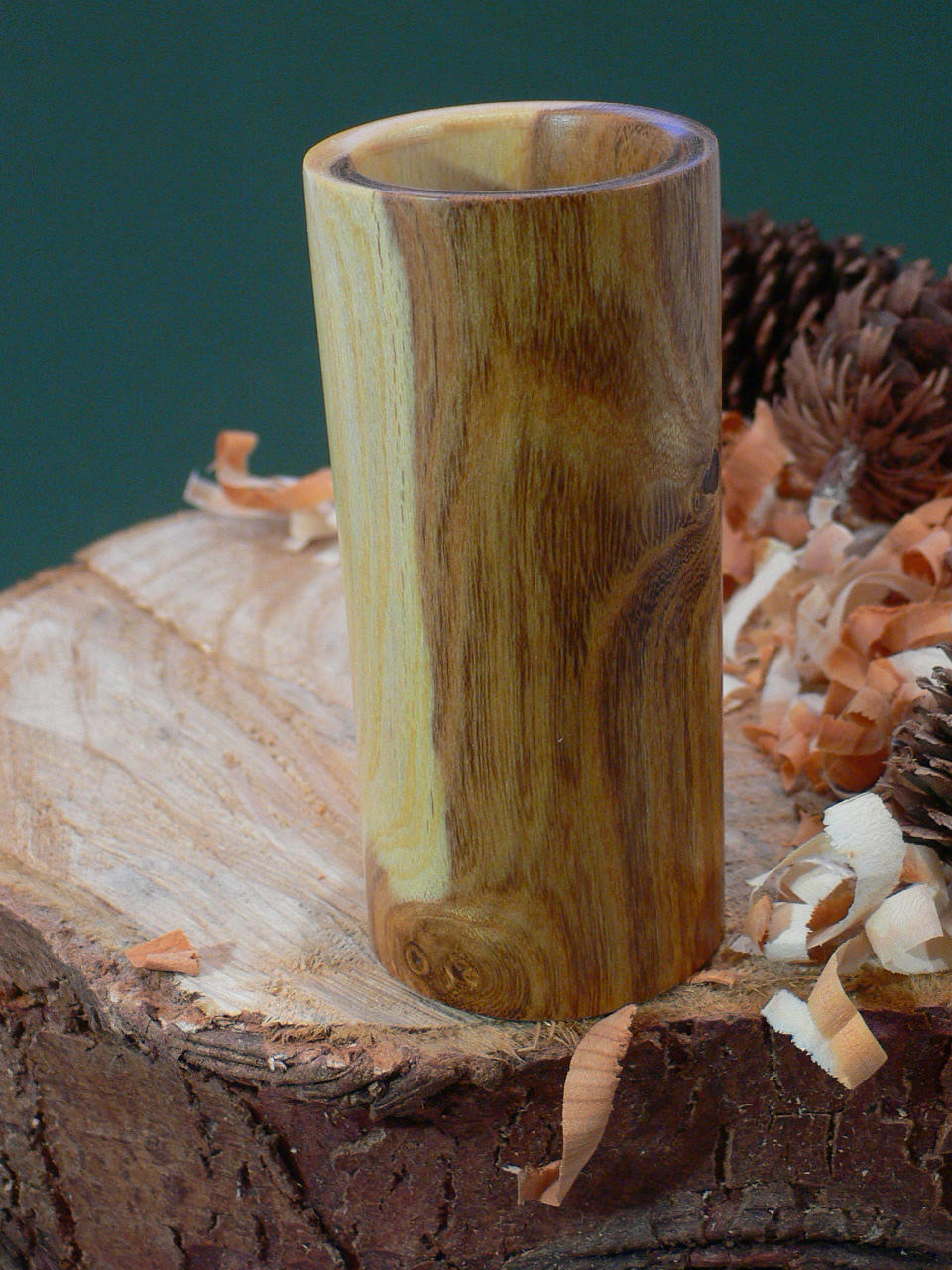 Wood art by Chris Rymer of Inside Out Wood Art made from - Laburnum