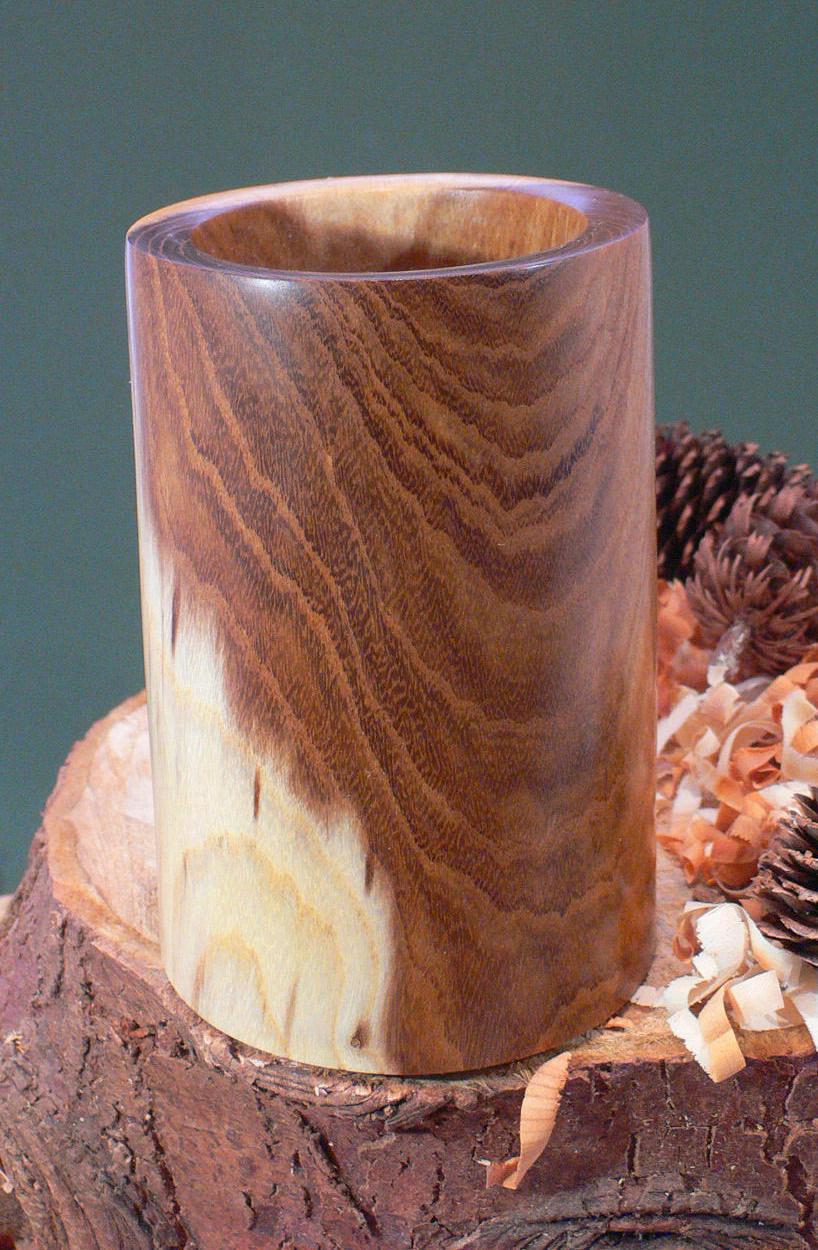 Wood art by Chris Rymer of Inside Out Wood Art made from - Laburnum
