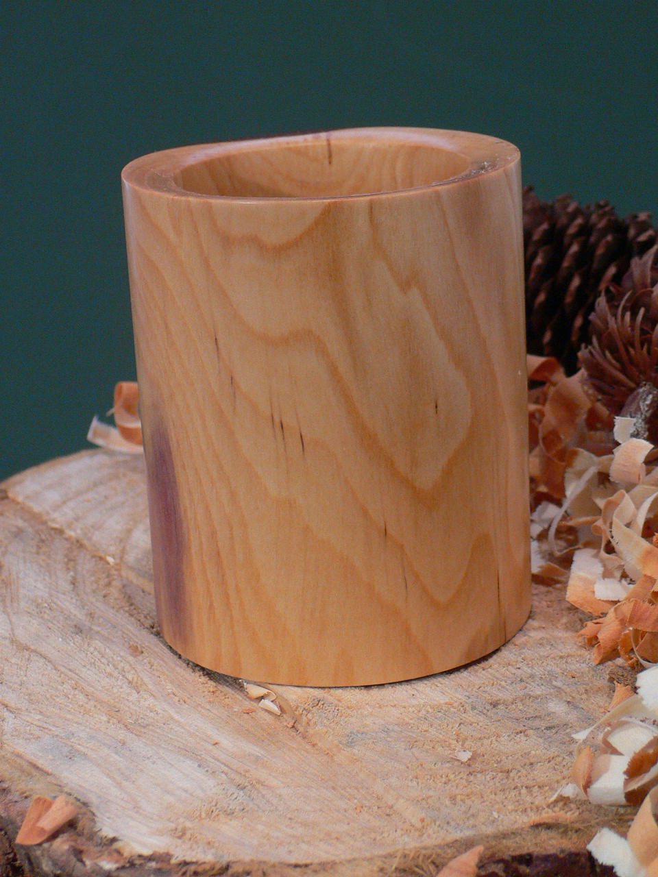 Wood art by Chris Rymer of Inside Out Wood Art made from - Mirabelle Plum