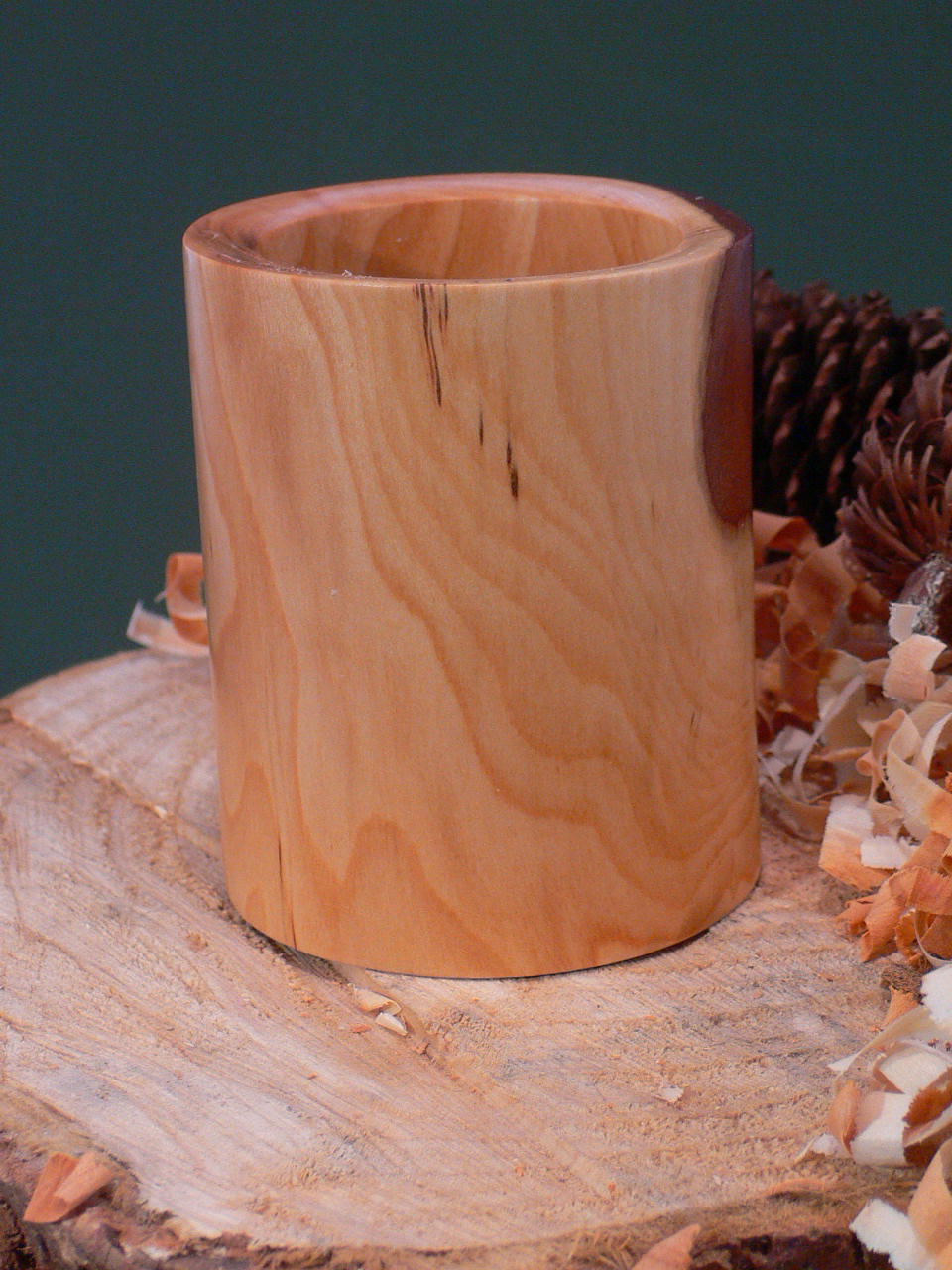 Wood art by Chris Rymer of Inside Out Wood Art made from - Mirabelle Plum