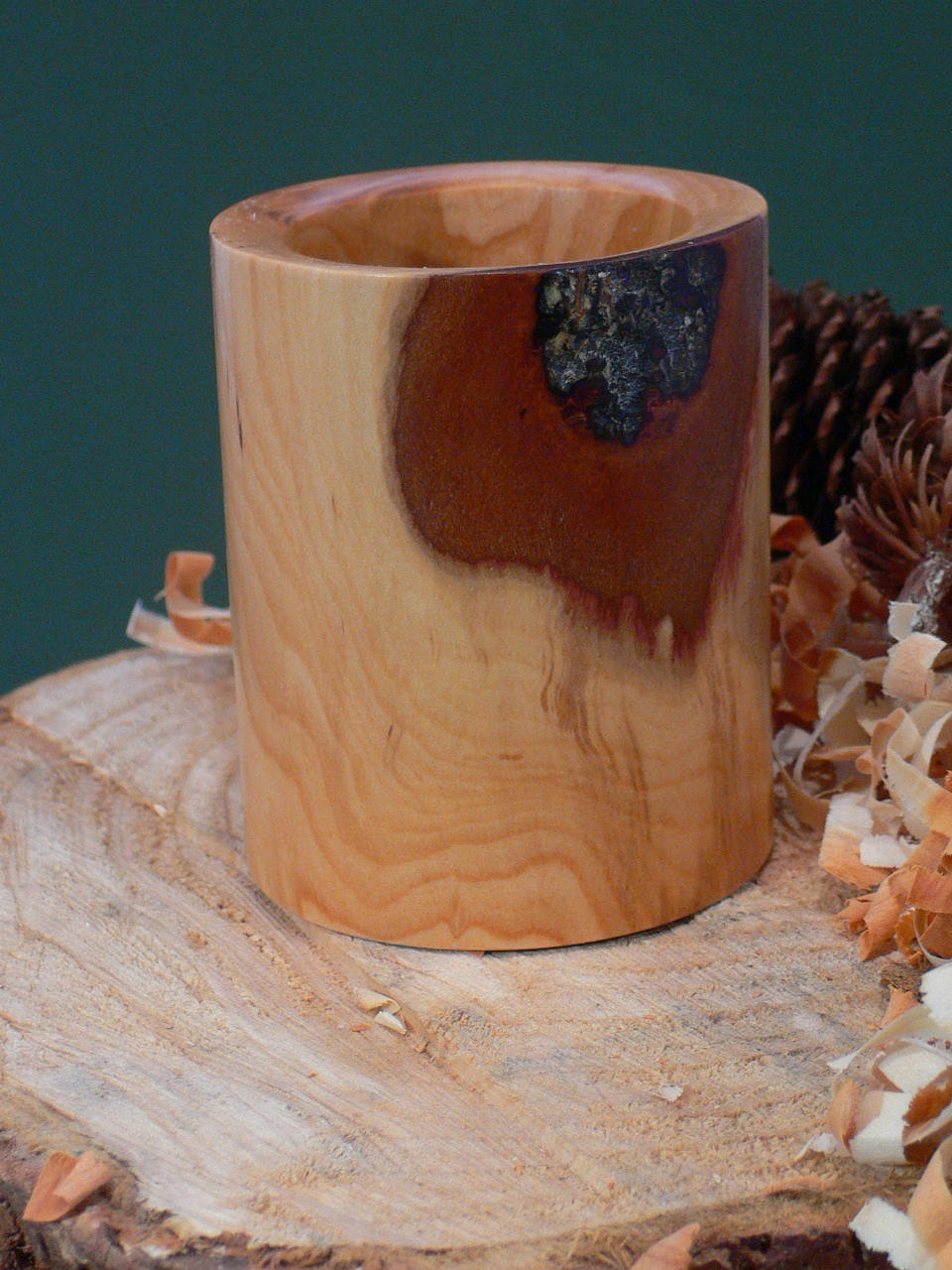 Wood art by Chris Rymer of Inside Out Wood Art made from - Mirabelle Plum