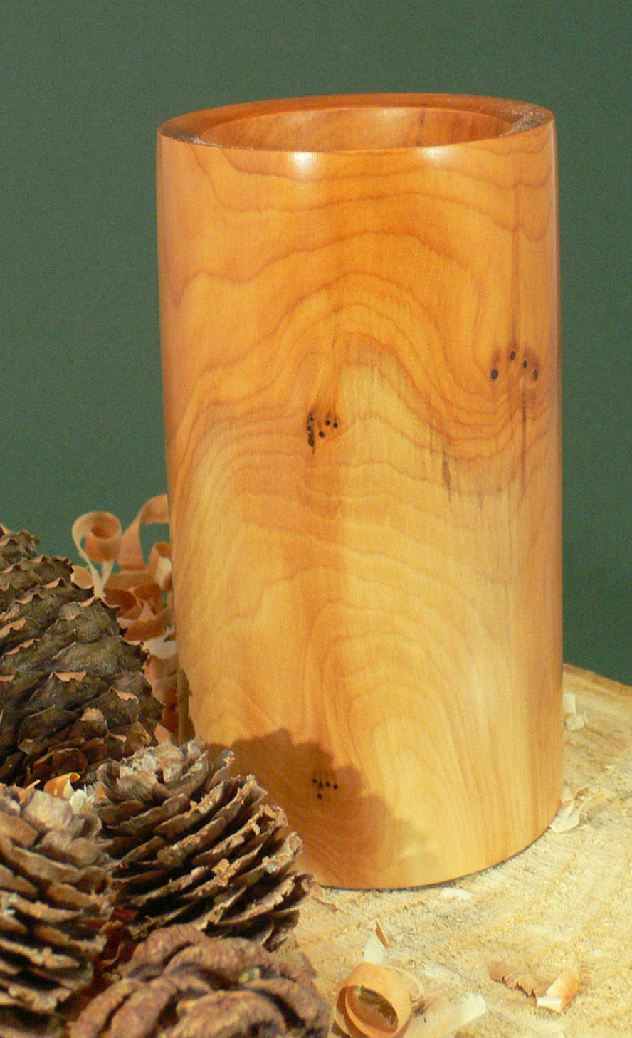 Wood art by Chris Rymer of Inside Out Wood Art made from - Yew