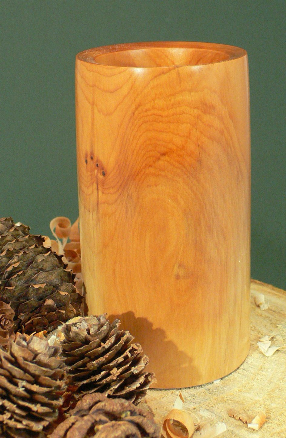 Wood art by Chris Rymer of Inside Out Wood Art made from - Yew