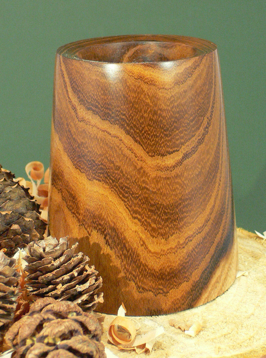 Wood art by Chris Rymer of Inside Out Wood Art made from - Laburnum