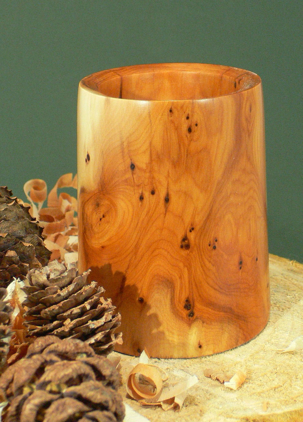 Wood art by Chris Rymer of Inside Out Wood Art made from - Yew