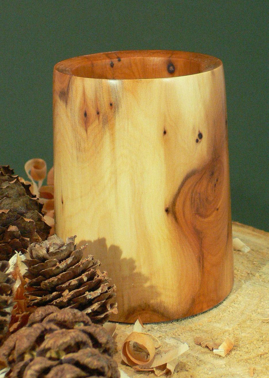 Wood art by Chris Rymer of Inside Out Wood Art made from - Yew