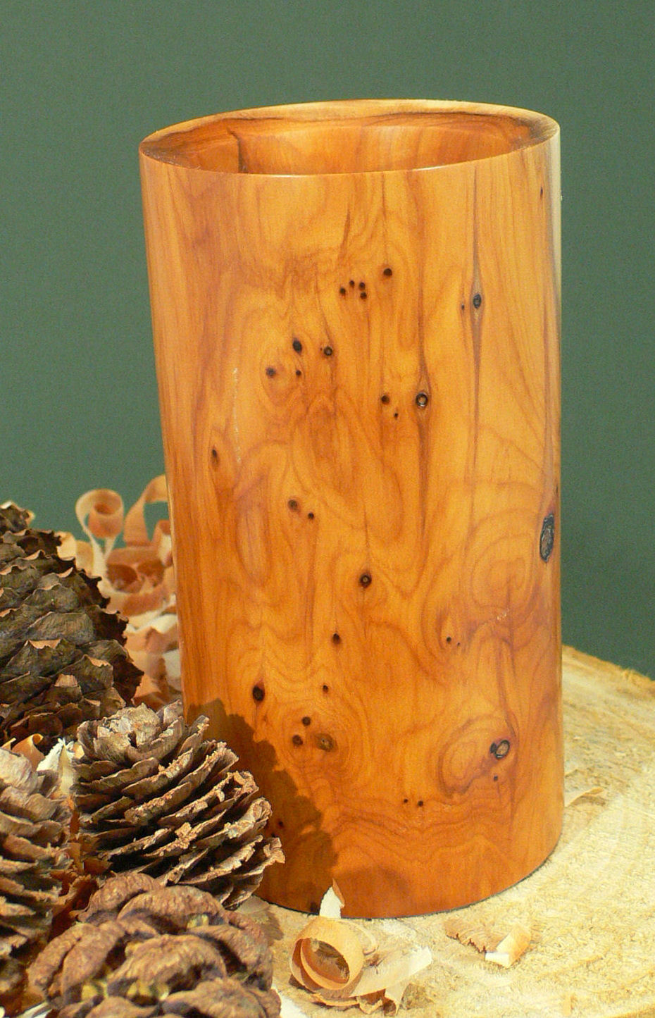 Wood art by Chris Rymer of Inside Out Wood Art made from - Yew