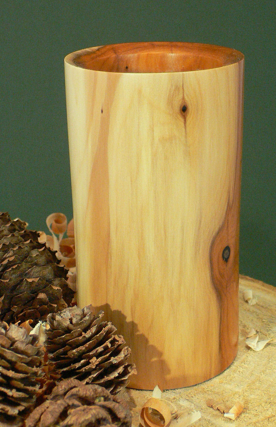 Wood art by Chris Rymer of Inside Out Wood Art made from - Yew
