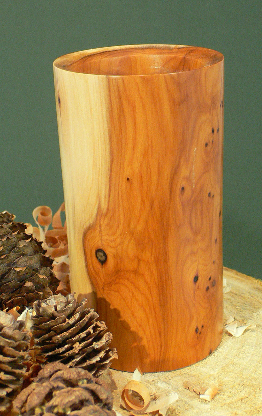 Wood art by Chris Rymer of Inside Out Wood Art made from - Yew