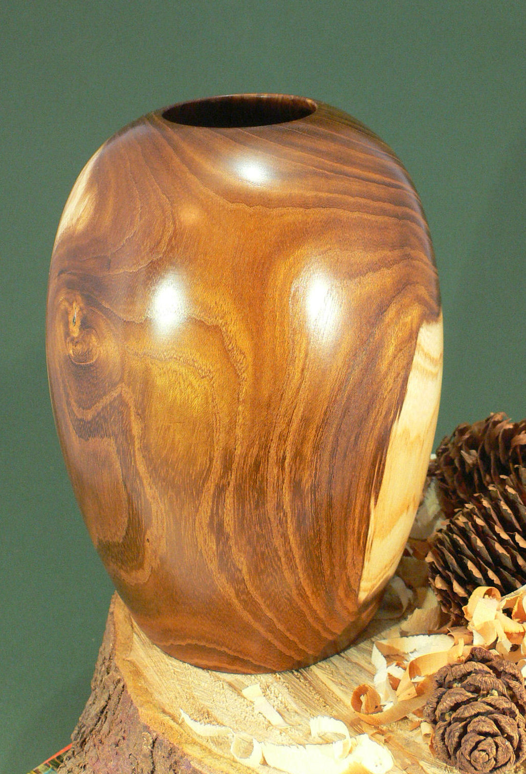 Wood art by Chris Rymer of Inside Out Wood Art made from - Laburnum