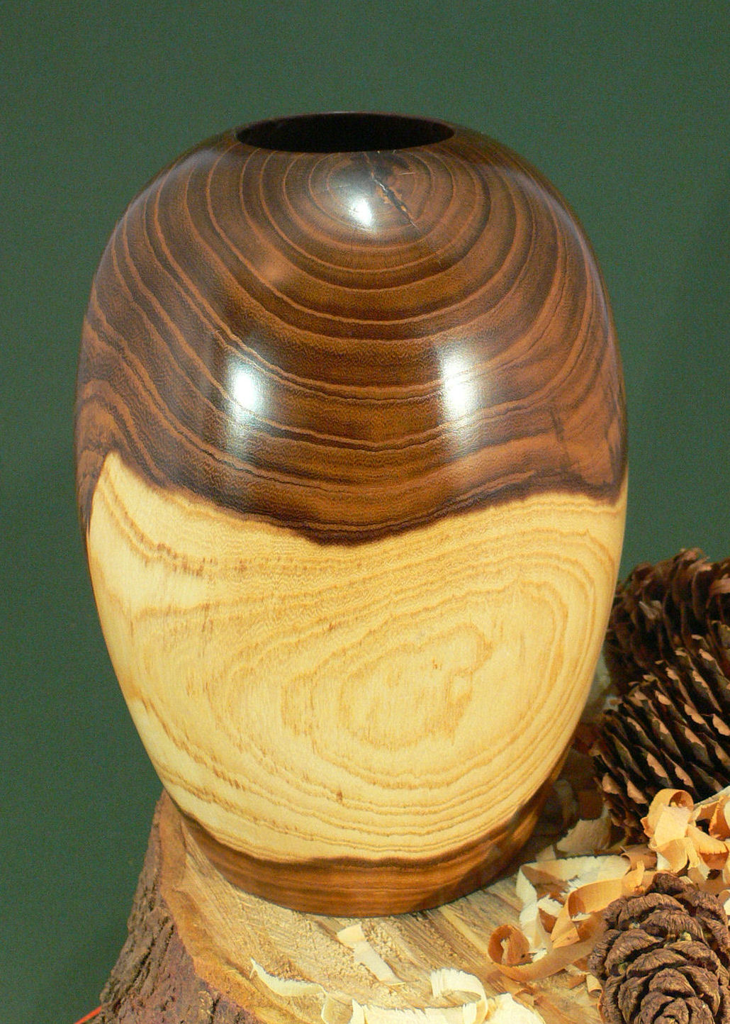 Wood art by Chris Rymer of Inside Out Wood Art made from - Laburnum
