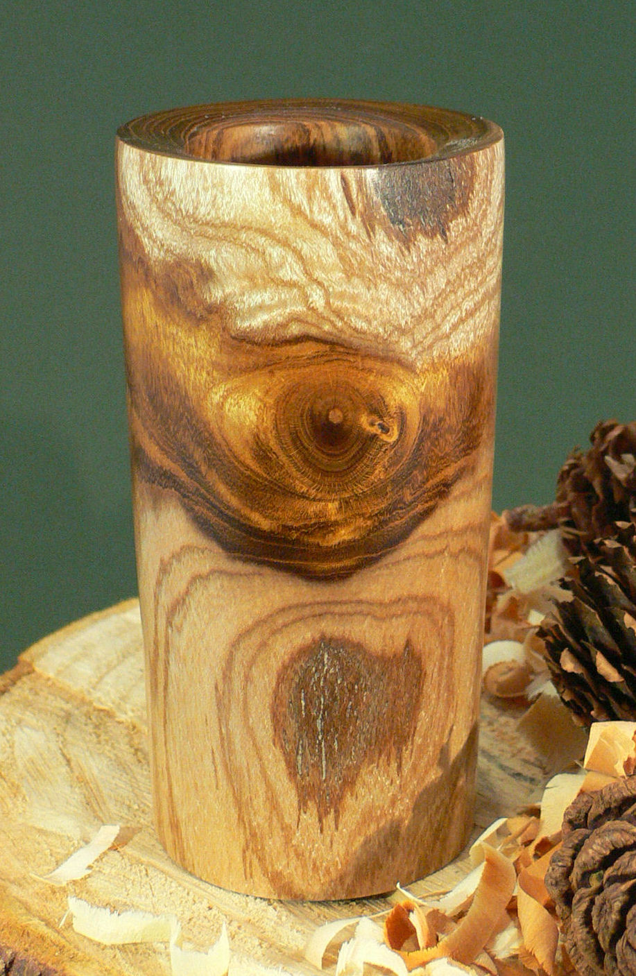 Wood art by Chris Rymer of Inside Out Wood Art made from - Laburnum