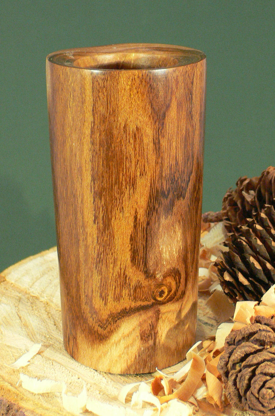 Wood art by Chris Rymer of Inside Out Wood Art made from - Laburnum