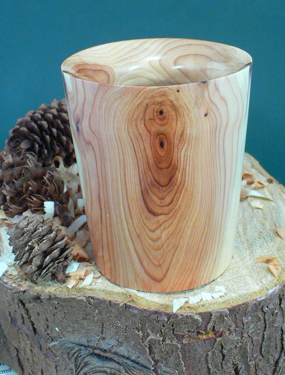 Wood art by Chris Rymer of Inside Out Wood Art made from - Yew