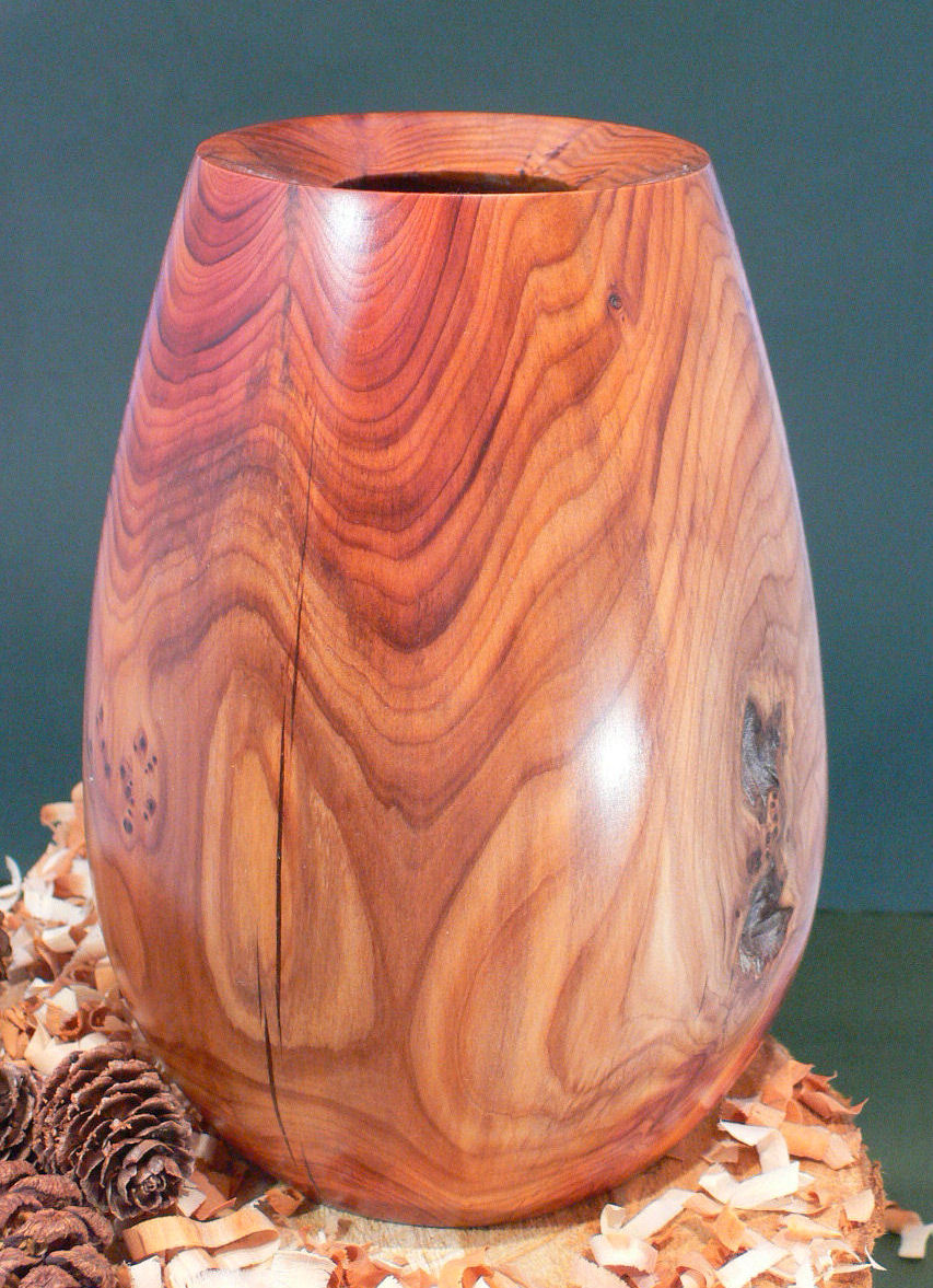 Wood art by Chris Rymer of Inside Out Wood Art made from - Yew