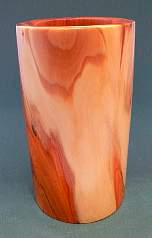 Wood art by Chris Rymer of Inside Out Wood Art made from - Yew