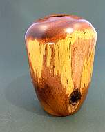 Wood art by Chris Rymer of Inside Out Wood Art made from - 
      Laburnum