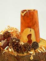 Wood art by Chris Rymer of Inside Out Wood Art made from - 
      Yew