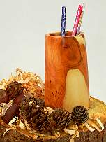 Wood art by Chris Rymer of Inside Out Wood Art made from - Yew