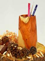 Wood art by Chris Rymer of Inside Out Wood Art made from - Yew
