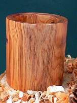 Wood art by Chris Rymer of Inside Out Wood Art made from - Yew