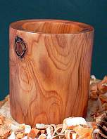 Wood art by Chris Rymer of Inside Out Wood Art made from - Yew