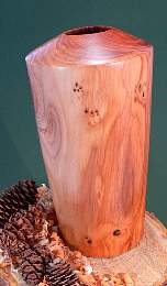 Wood art by Chris Rymer of Inside Out Wood Art made from - Yew