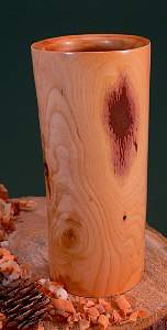 Wood art by Chris Rymer of Inside Out Wood Art made from - Mirabelle Plum