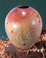 Wood art by Chris Rymer of Inside Out Wood Art made from - Cypress