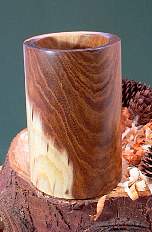 Wood art by Chris Rymer of Inside Out Wood Art made from - Laburnum
