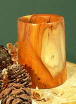 Wood art by Chris Rymer of Inside Out Wood Art made from - Yew