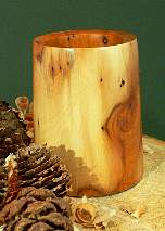 Wood art by Chris Rymer of Inside Out Wood Art made from - Yew
