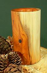 Wood art by Chris Rymer of Inside Out Wood Art made from - Yew