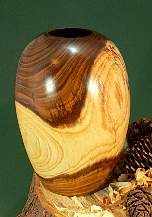 Wood art by Chris Rymer of Inside Out Wood Art made from - Laburnum