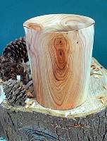 Wood art by Chris Rymer of Inside Out Wood Art made from - Yew