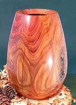 Wood art by Chris Rymer of Inside Out Wood Art made from - Yew